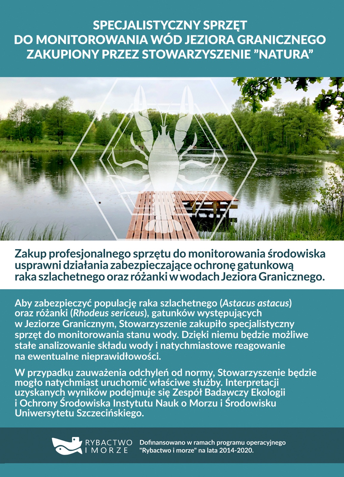 Specjalistyczny sprzęt do monitorowania wód Jeziora Granicznego